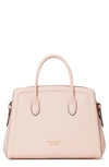 Kate Spade Knott Medium Leather Satchel In Mochi Pink