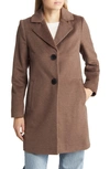 Sam Edelman Notch Collar Wool Blend Jacket In Mink