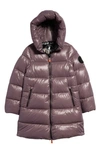 Save The Duck Kids' Millie Hooded Windproof Coat In Ash Violet