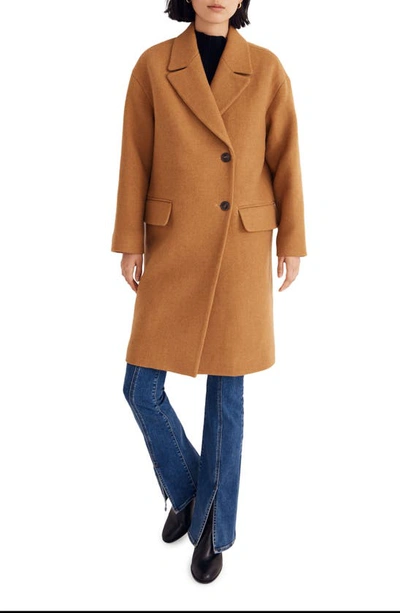 Madewell Haydon Insuluxe Coat In Hthr Toffee