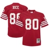 MITCHELL & NESS INFANT MITCHELL & NESS JERRY RICE SCARLET SAN FRANCISCO 49ERS 1990 RETIRED LEGACY JERSEY