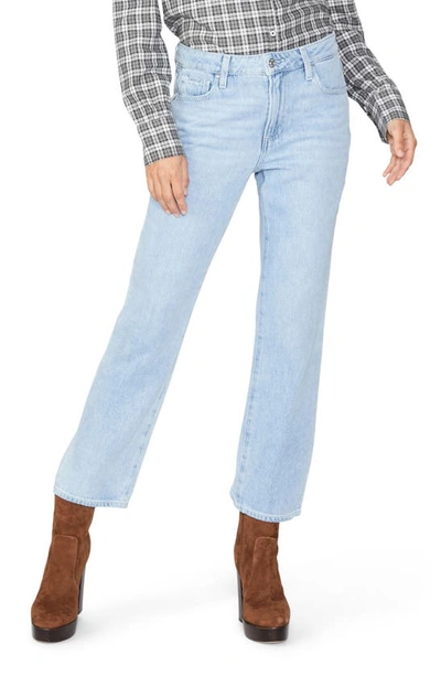 Paige Noella High Waist Crop Straight Leg Jeans In Doretta