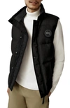 Canada Goose Garson Recycled Wool Blend Down Vest In Carbon Melange