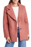 Sam Edelman Brushed Coat In Canyon Clay