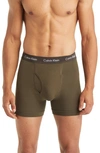 CALVIN KLEIN 3-PACK STRETCH COTTON BOXER BRIEFS