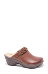 Halsa Footwear Chloe Clog In Dark Brown