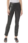 Jones New York Coin Pocket Pull-on Faux Leather Bootcut Pants In Jones Black