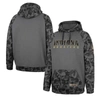 Colosseum Charcoal Indiana Hoosiers Oht Military Appreciation Camo Stack Raglan Pullover Hoodie In Charcoal