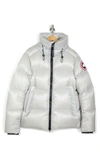 Canada Goose Crofton Packable Puffer Down Jacket In Silverbirch - Bouleau Argente