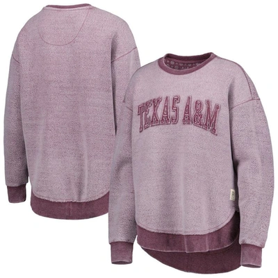 Pressbox Women's  Maroon Texas A&m Aggies Ponchoville Pullover Sweatshirt