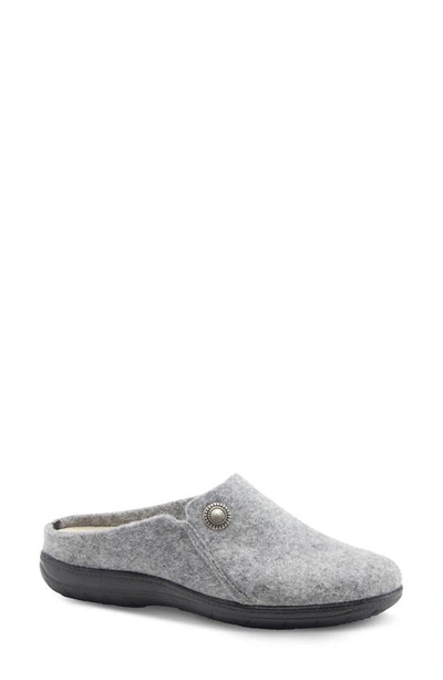 Flexus By Spring Step Lala Wool Slipper In Grey