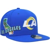 New Era Royal Los Angeles Rams Stateview 59fifty Snapback Hat In Royal