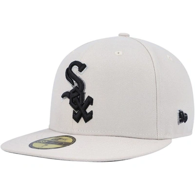 New Era Khaki Chicago White Sox Stone Dim Undervisor 59fifty Fitted Hat