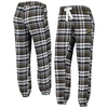 Concepts Sport Women's Navy, Red New England Patriots Accolade Flannel Pants In Black