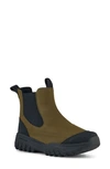 Woden Magda Track Waterproof Rubber Boot In Green