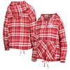 Concepts Sport Crimson Oklahoma Sooners Mainstay Plaid Pullover Hoodie In Crimson