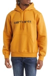 Carhartt Camo Print Hoodie In Ochre / Dark Navy