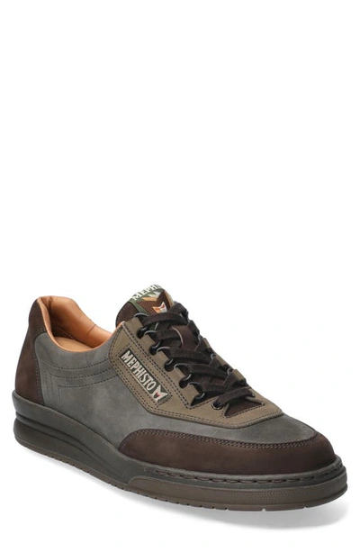 Mephisto Match Walking Shoe In Dark Brown Multi