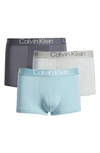 Calvin Klein Ultra-soft Modern 3-pack Stretch Modal Trunks In Tourmaline