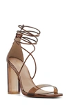 Aldo Onardonia Ankle Tie Sandal In Bronze