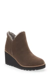Eileen Fisher Chalet Genuine Shearling Lined Wedge Boot In Rye