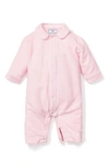 Petite Plume Cambridge Flannel Romper In Pink