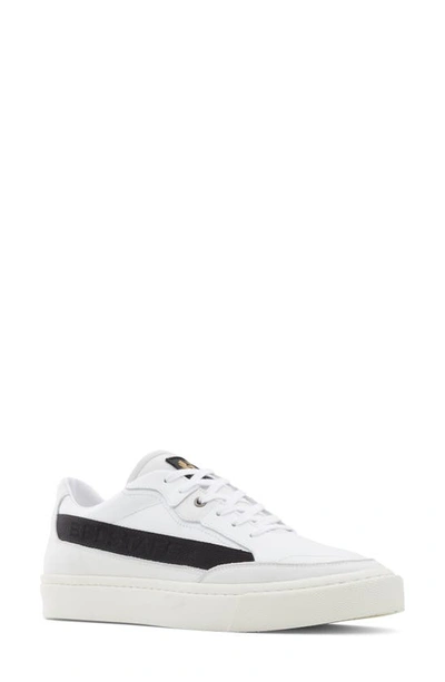Belstaff Men's Signature Leather Low-top Sneakers In White