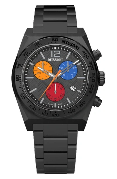 Missoni M331 Ip Black Stainless Steel Chronograph Watch