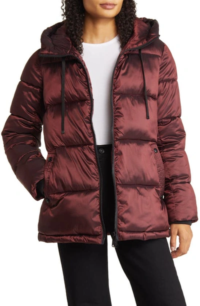 Sam Edelman Short Puffer Jacket In Brick