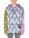 VERSACE JEANS COUTURE VERSACE JEANS SWEATSHIRT WITH "TAPESTLY" PRINT
