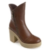 Journee Collection Collection Women's Tru Comfort Foam Jaquie Bootie In Brown