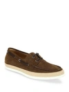 TOD'S Suede Espadrille Boat Sneakers