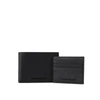 EMPORIO ARMANI EMPORIO ARMANI  BLACK WALLET+CARD HOLDER SET