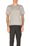 Thom Browne Jersey Cotton Short Sleeve Pocket Tee In Grey