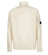 C.p. Company White Wool Sweater In Ivory