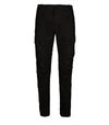 C.p. Company Cp Company Frosted Stretch Cotton Cargo Trousers In Black