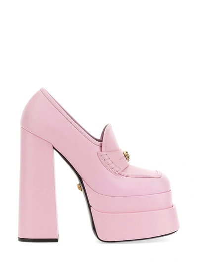 Versace Juno 水台式高跟鞋 In Pink