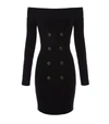 Elisabetta Franchi Robe Manteau With Bandeau Neckline In Black