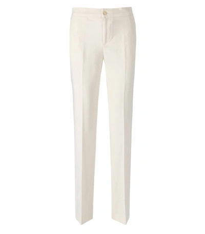 TWINSET TWINSET  OFF-WHITE CIGARETTE TROUSERS