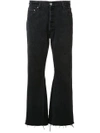 RE/DONE FLARED CROPPED JEANS,1013LEAB11898916