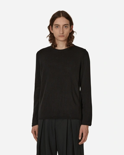 Comme Des Garcons Black Asymmetric Pullover In Black