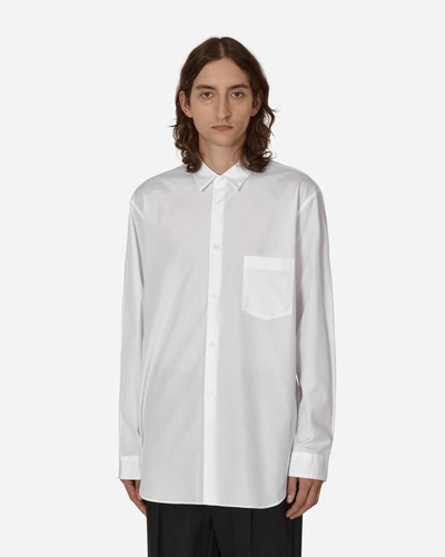 Comme Des Garcons Black Oversized Shirt In White