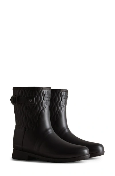 Hunter Refined Waterproof Rain Boot In Black