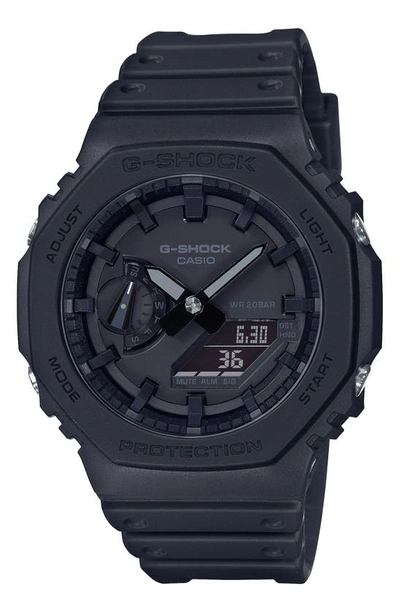G-shock Ga2100 Ana-digi Resin Watch, 48.5mm In Black