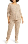 Bp. Comfy Pajamas In Tan Root Leopard