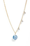 MEIRA T SAPPHIRE & DIAMOND NECKLACE