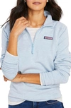 Vineyard Vines Dreamcloth Relaxed Half Zip Sweatshirt In Ocean Breeze Heather