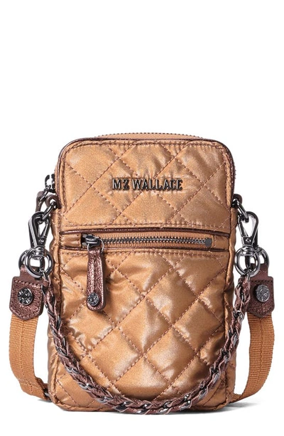 Mz Wallace Micro Crosby Crossbody Bag In Copper