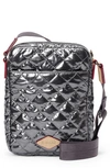 Mz Wallace Metro Crossbody Bag In Anthracite Metallic/gunmetal