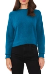 1.state Crossback Sweater In Teal